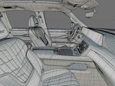 Nissan Armada PRO-4X 2025 with interior 3D Model