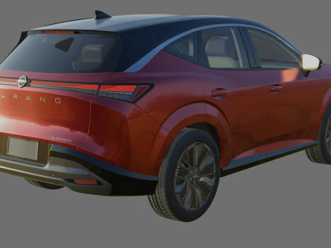 Nissan Murano 2025 with interior 3D Model