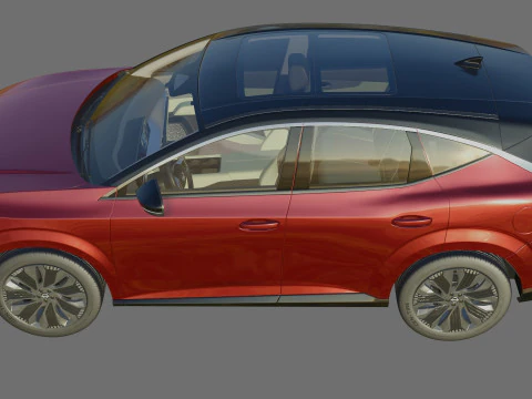 Nissan Murano 2025 with interior 3D Model
