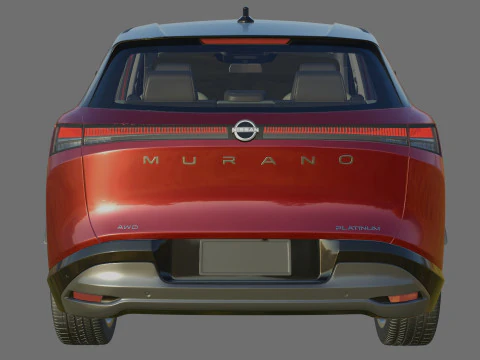 Nissan Murano 2025 with interior 3D Model
