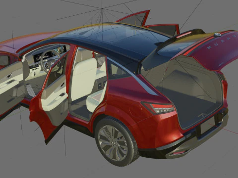 Nissan Murano 2025 with interior 3D Model