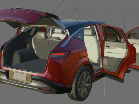 Nissan Murano 2025 with interior 3D Модель