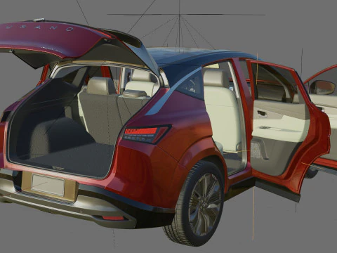 Nissan Murano 2025 with interior 3D Model