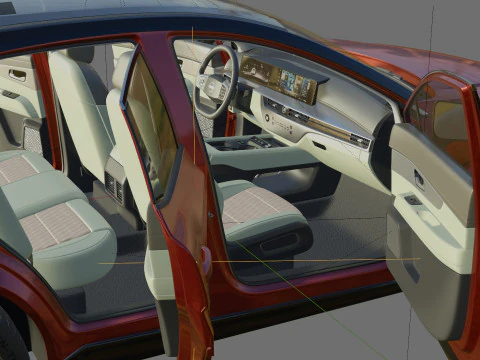 Nissan Murano 2025 with interior 3D Model