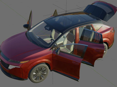 Nissan Murano 2025 with interior 3D Model