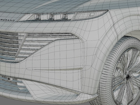 Nissan Murano 2025 with interior 3D Модель
