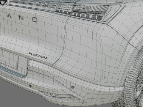 Nissan Murano 2025 with interior 3D Model