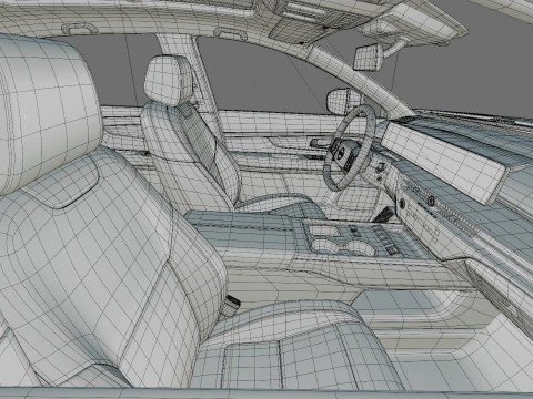 Nissan Murano 2025 with interior 3D Model
