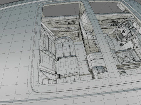 Nissan Murano 2025 with interior 3D Model