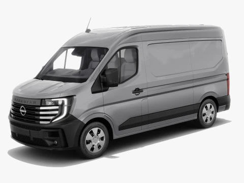 인테리어가 포함된 Nissan Interstar Van L2H2 2024 3D 모델