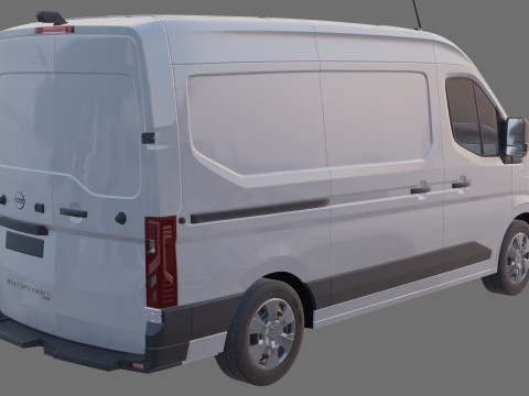 Nissan Interstar Van L2H2 2024 with interior 3D Model