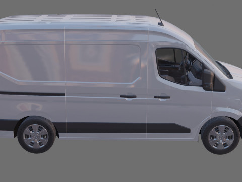 Nissan Interstar Van L2H2 2024 with interior 3D Model