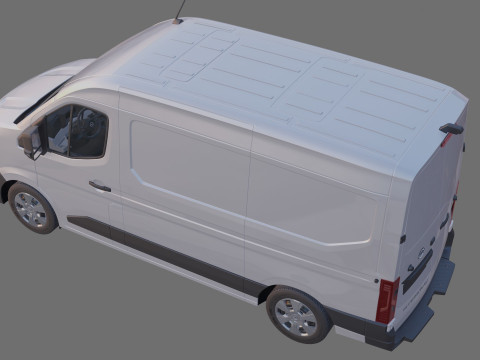 Nissan Interstar Van L2H2 2024 with interior 3D Model