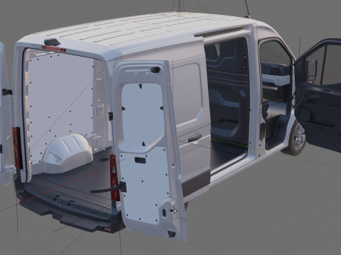 Nissan Interstar Van L2H2 2024 with interior 3D Model