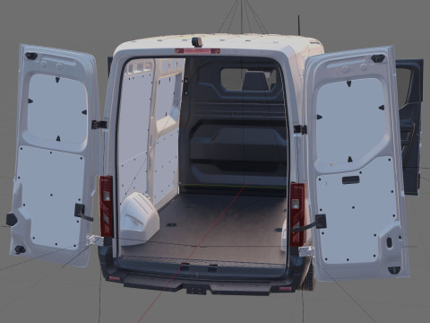 Nissan Interstar Van L2H2 2024 with interior 3D Model