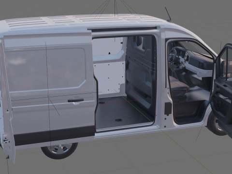 Nissan Interstar Van L2H2 2024 with interior 3D Model