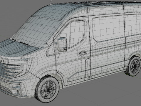 Nissan Interstar Van L2H2 2024 with interior 3D Model