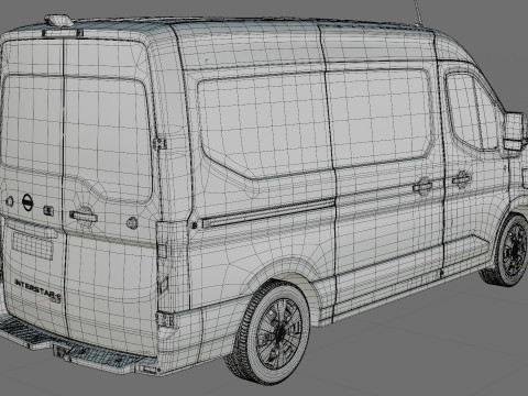 Nissan Interstar Van L2H2 2024 with interior 3D Model