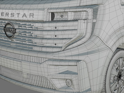 Nissan Interstar Van L2H2 2024 with interior 3D Model