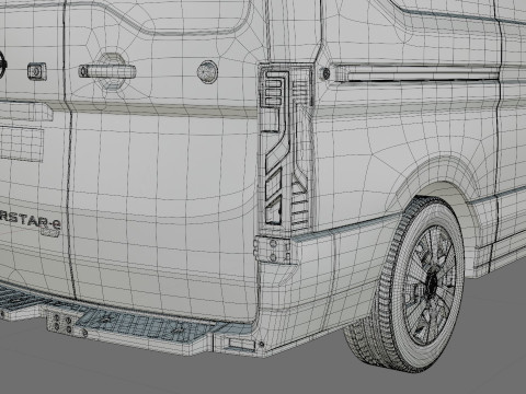 Nissan Interstar Van L2H2 2024 with interior 3D Model