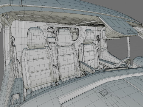 Nissan Interstar Van L2H2 2024 with interior 3D Model