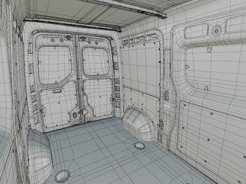 Nissan Interstar Van L2H2 2024 with interior 3D Model