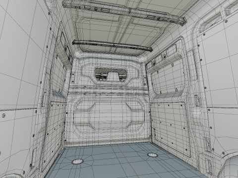 Nissan Interstar Van L2H2 2024 with interior 3D Model