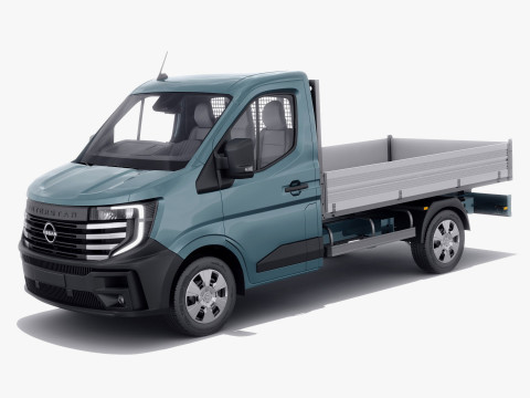 Nissan Interstar pick-up 2024 with interior 3D Модель