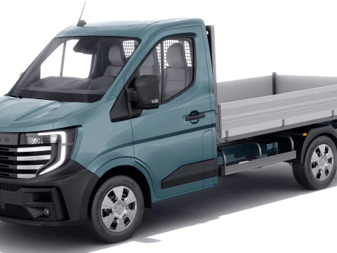 Nissan Interstar pick-up 2024 with interior 3D Model