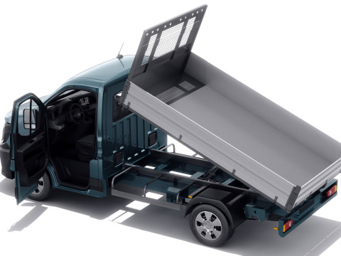 Nissan Interstar pick-up 2024 with interior Modelo 3D