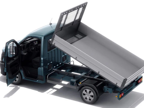 Nissan Interstar pick-up 2024 with interior 3D Model