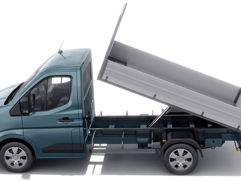 Nissan Interstar pick-up 2024 with interior Modelo 3D