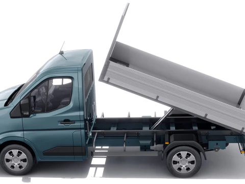 Nissan Interstar pick-up 2024 with interior 3D Model