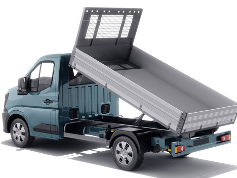 Nissan Interstar pick-up 2024 with interior Modelo 3D
