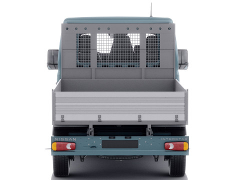 Nissan Interstar pick-up 2024 with interior Modelo 3D