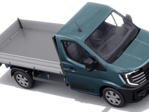 Nissan Interstar pick-up 2024 with interior 3D Model