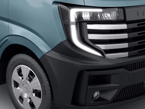 Nissan Interstar pick-up 2024 with interior 3D Model