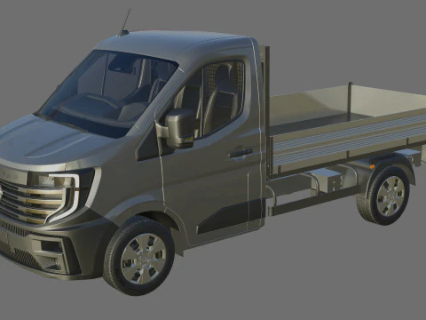 Nissan Interstar pick-up 2024 with interior 3D Model