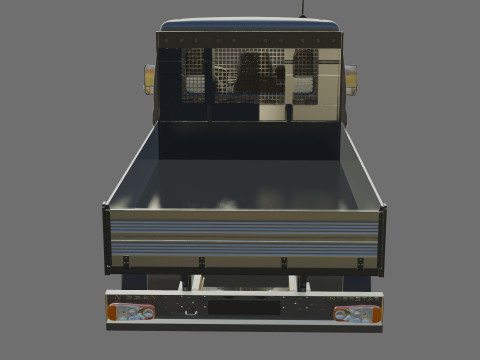 Nissan Interstar pick-up 2024 with interior Modelo 3D