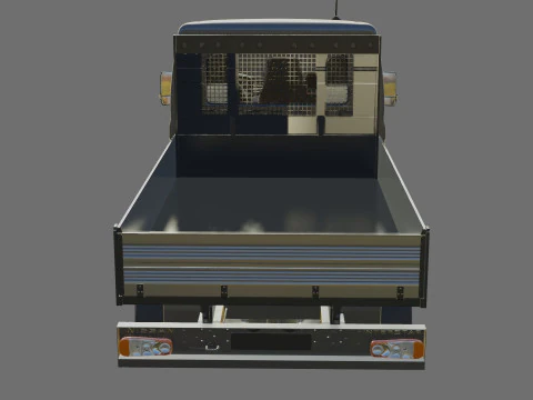 Nissan Interstar pick-up 2024 with interior 3D Model