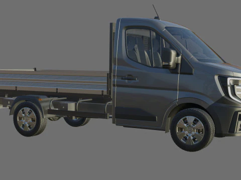 Nissan Interstar pick-up 2024 with interior 3D Model