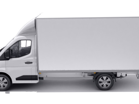 Nissan Interstar Box Truck 2024 with interior 3D मॉडल