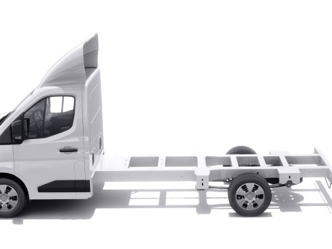Nissan Interstar Box Truck 2024 with interior 3D मॉडल