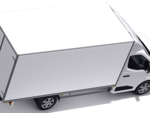 Nissan Interstar Box Truck 2024 with interior 3D मॉडल