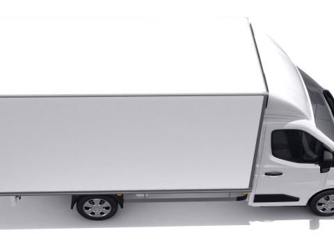 Nissan Interstar Box Truck 2024 with interior 3D मॉडल