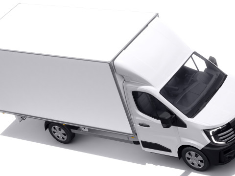 Nissan Interstar Box Truck 2024 with interior 3D मॉडल