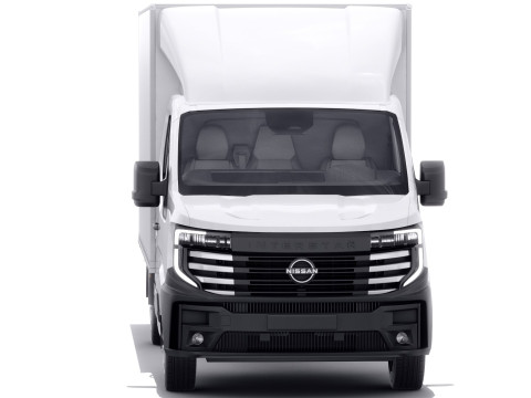 Nissan Interstar Box Truck 2024 with interior 3D मॉडल