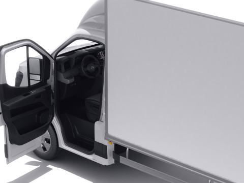 Nissan Interstar Box Truck 2024 with interior 3D मॉडल