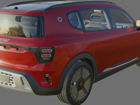 Smart 5 2025 with interior Modelo 3D