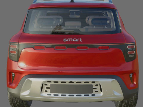 Smart 5 2025 with interior 3D Model